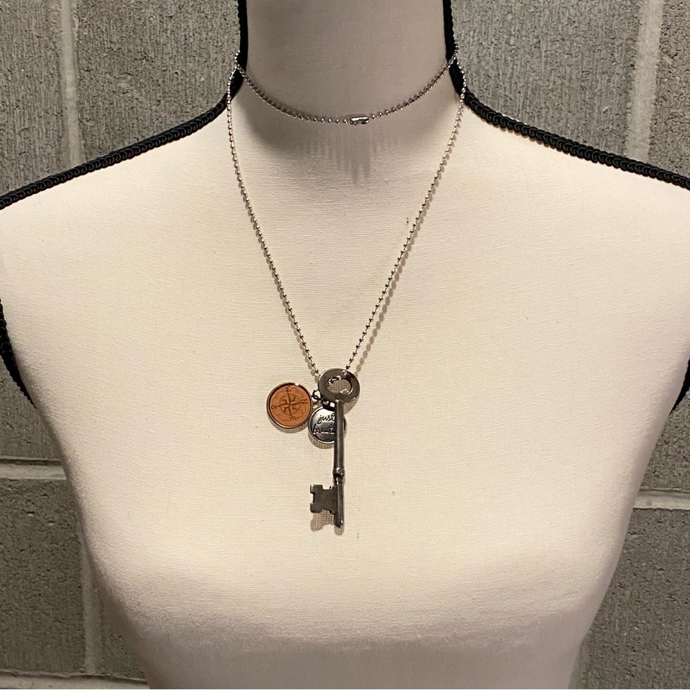 Skeleton key necklace.